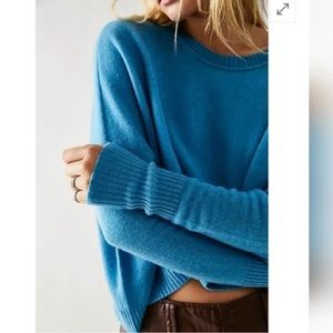 Free People Venice Cashmere In
Blue Lizzard